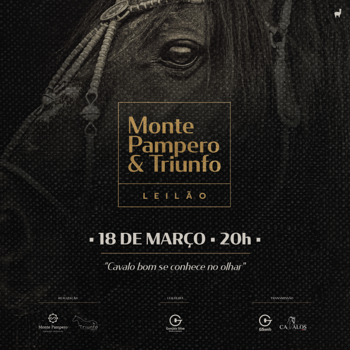 LEILÃO VIRTUAL CABANHAS MONTE PAMPERO & TRIUNFO 