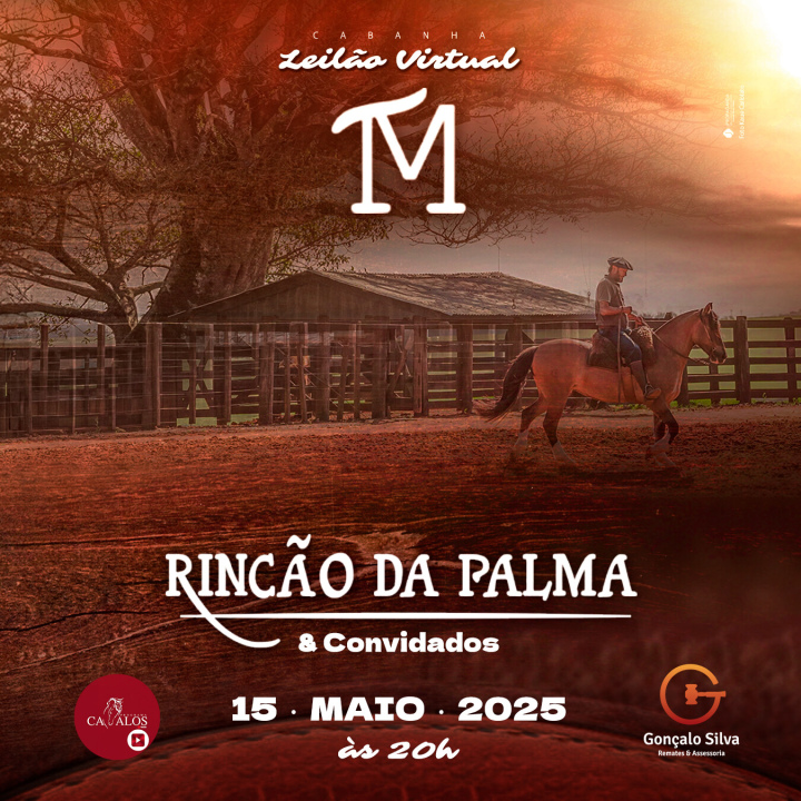 LEILÃO VIRTUAL CABANHA RINCÃO DA PALMA E CONVIDADOS 