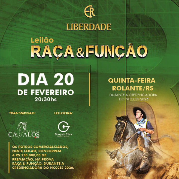 LEILÃO RAÇA E FUNÇÃO - Estância Liberdade 