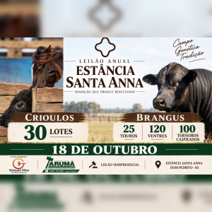 LEILÃO SEMIPRESENCIAL ESTÂNCIA SANTA ANNA 