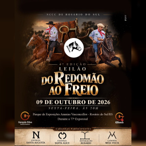 REMATE PRESENCIAL DO REDOMÃO AO FREIO 