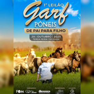 1º LEILÃO GARF PONEIS "DE PAI PARA FILHO"