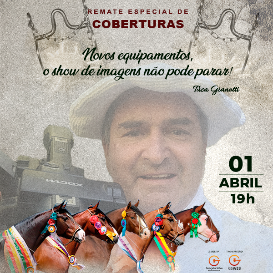 REMATE ESPECIAL DE COBERTURAS - TUCA GIANOTTI