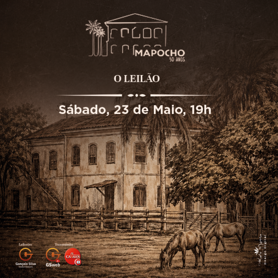 LEILÃO PRESENCIAL CABANHA MAPOCHO - 30 ANOS