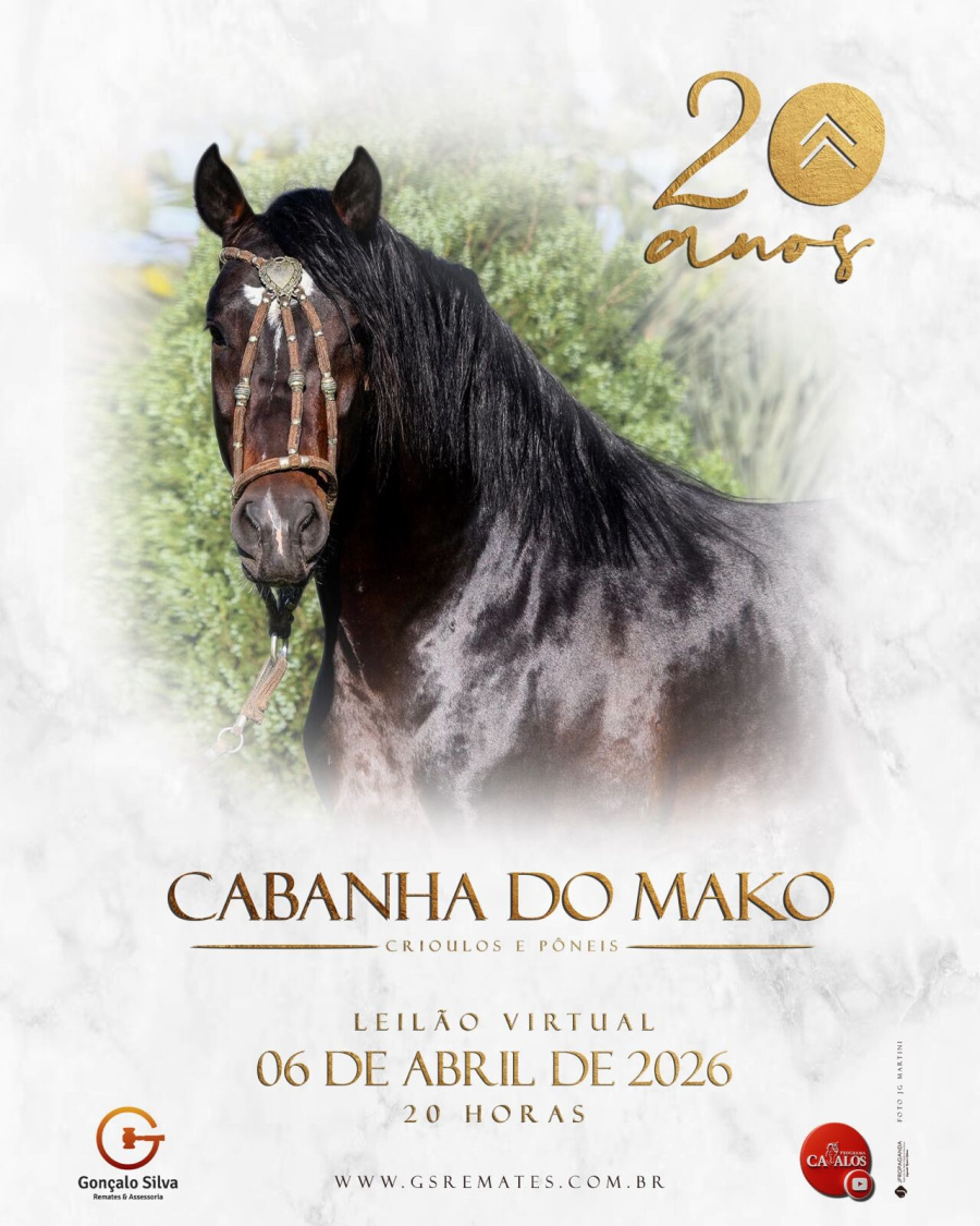 LEILÃO VIRTUAL CABANHA DO MAKO - 20 ANOS