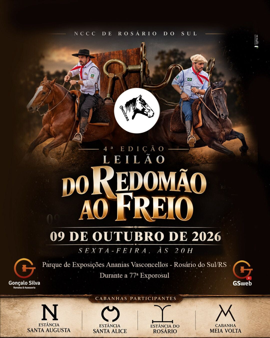 REMATE PRESENCIAL DO REDOMÃO AO FREIO 