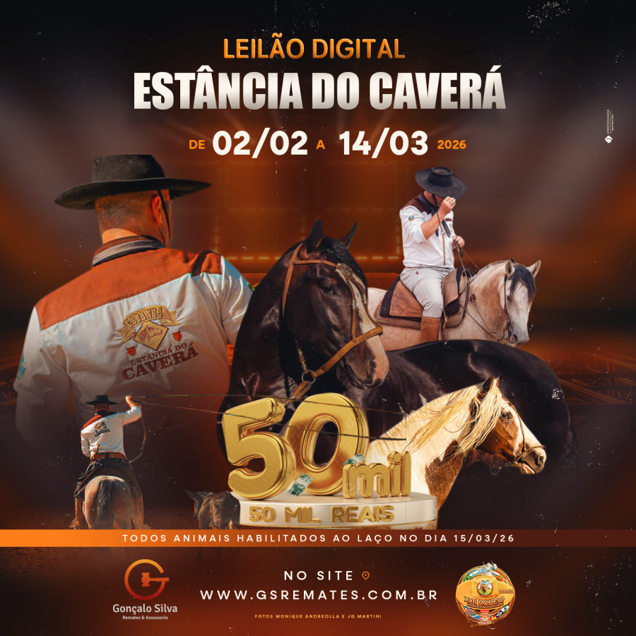 LEILÃO DIGITAL ESTÂNCIA DO CAVERÁ