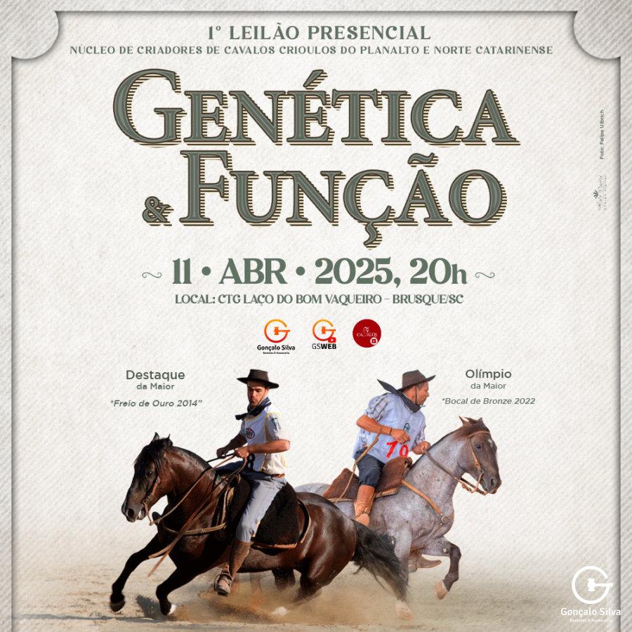 1° LEILÃO GENÉTICA E FUNÇÃO 