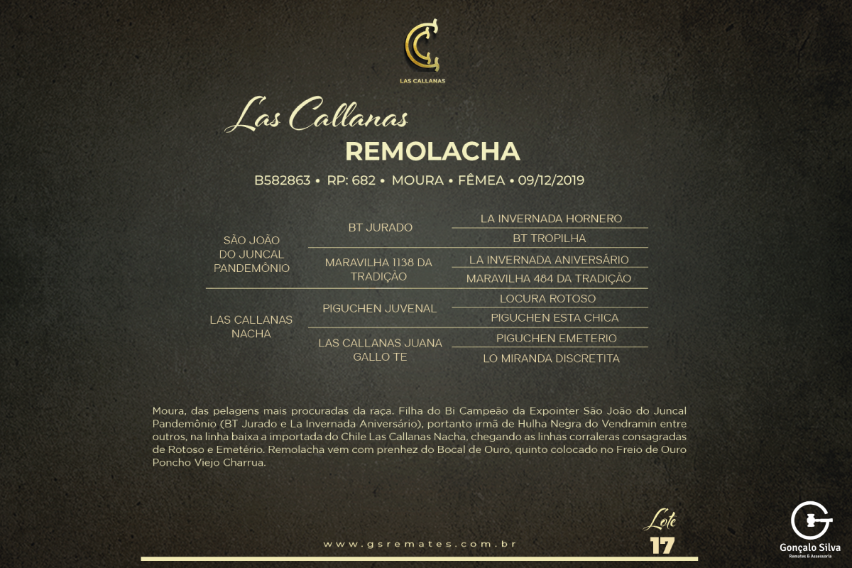 Geração LAS CALLANAS  REMOLACHA