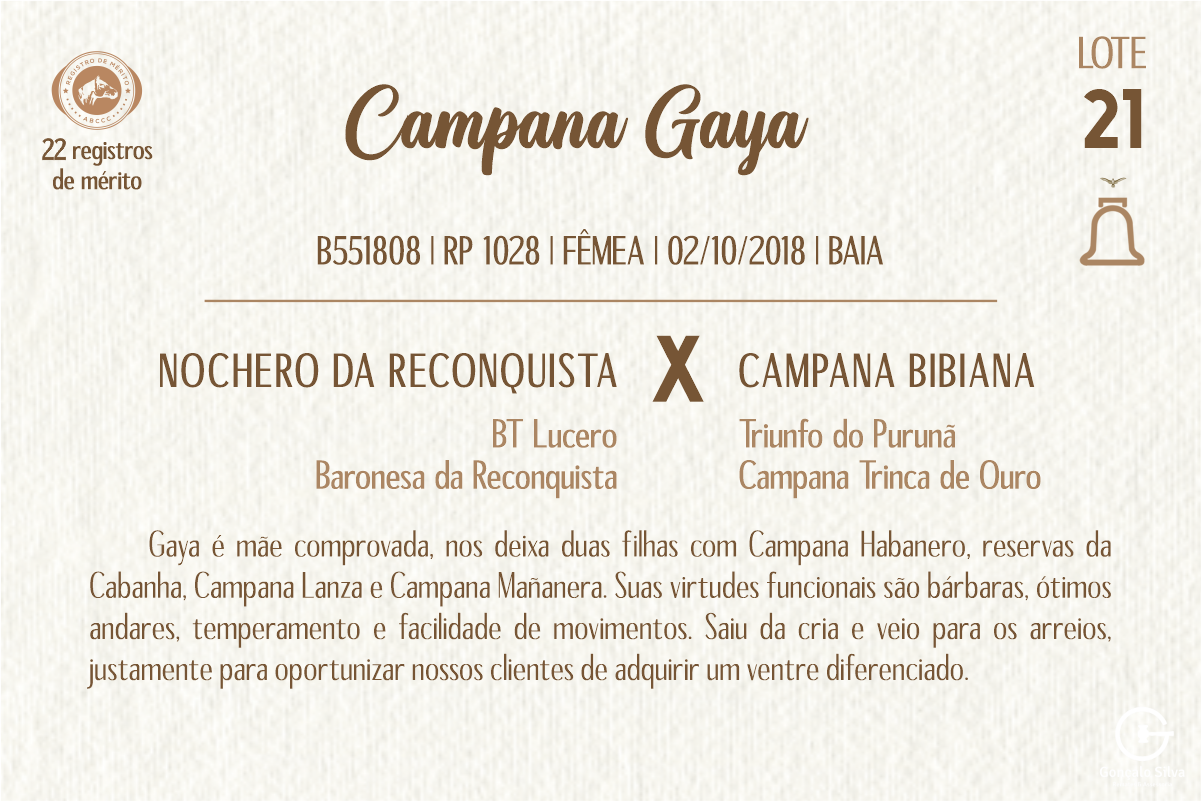 Geração CAMPANA GAYA