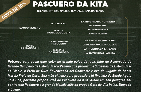 Geração COTA 10% PASCUERO DA KITA 