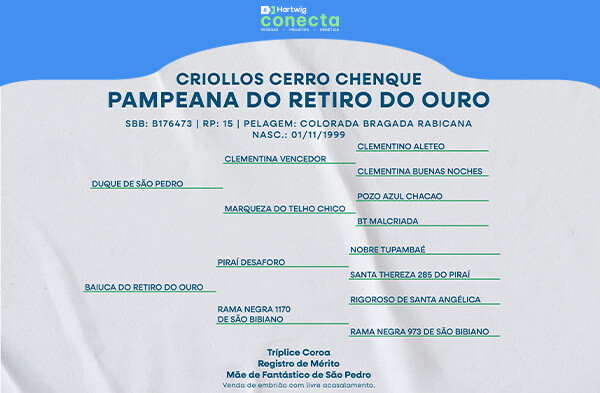 Geração PAMPEANA DO RETIRO DO OURO - EMBRIÃO