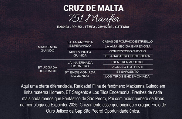 Geração CRUZ DE MALTA 751 MAUFER
