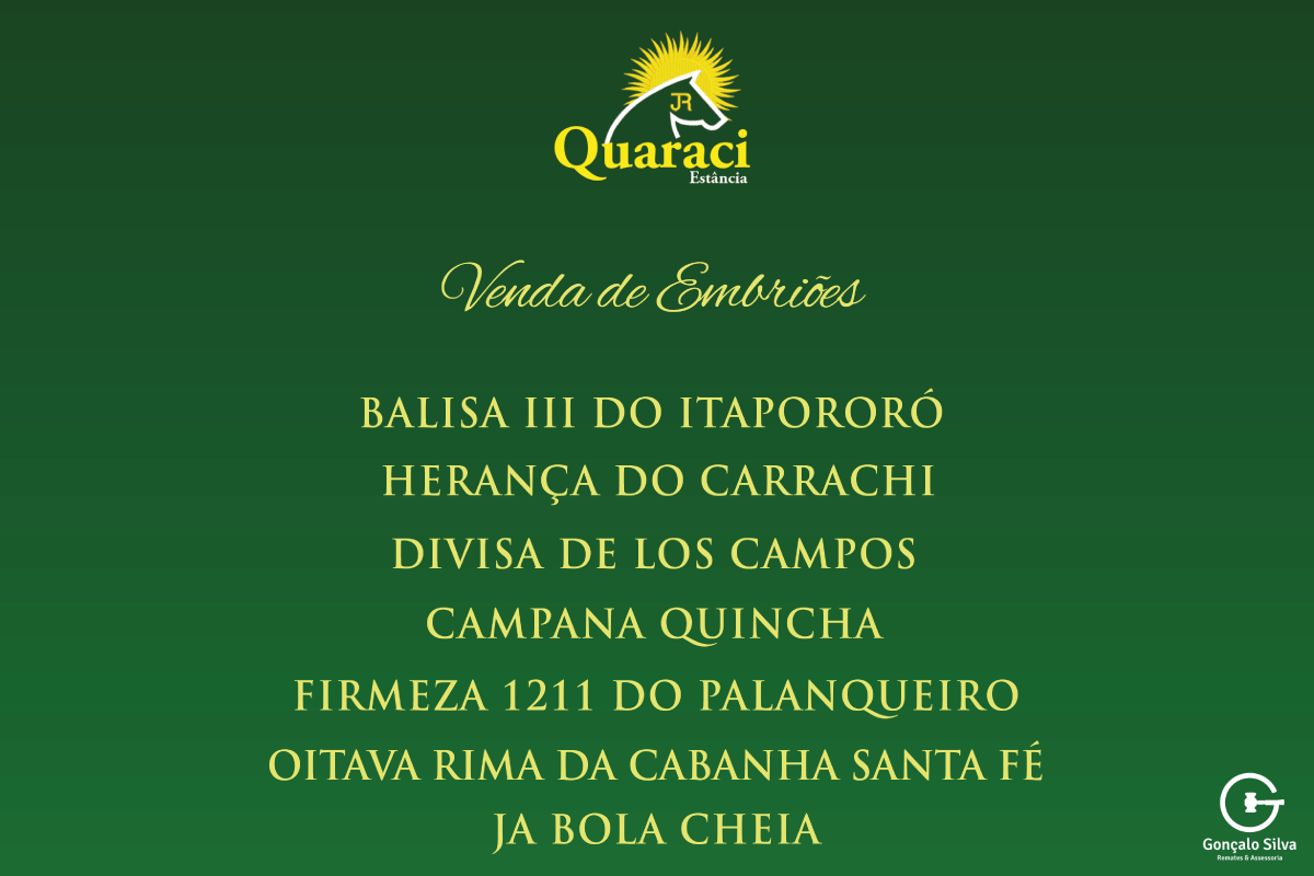Geração EMBRIÕES - VENDA DE 1 EMBRIÃO ( NA ESCOLHA )