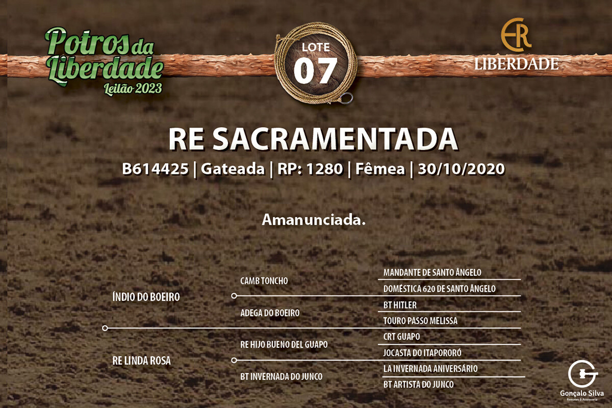 Geração RE SACRAMENTADA