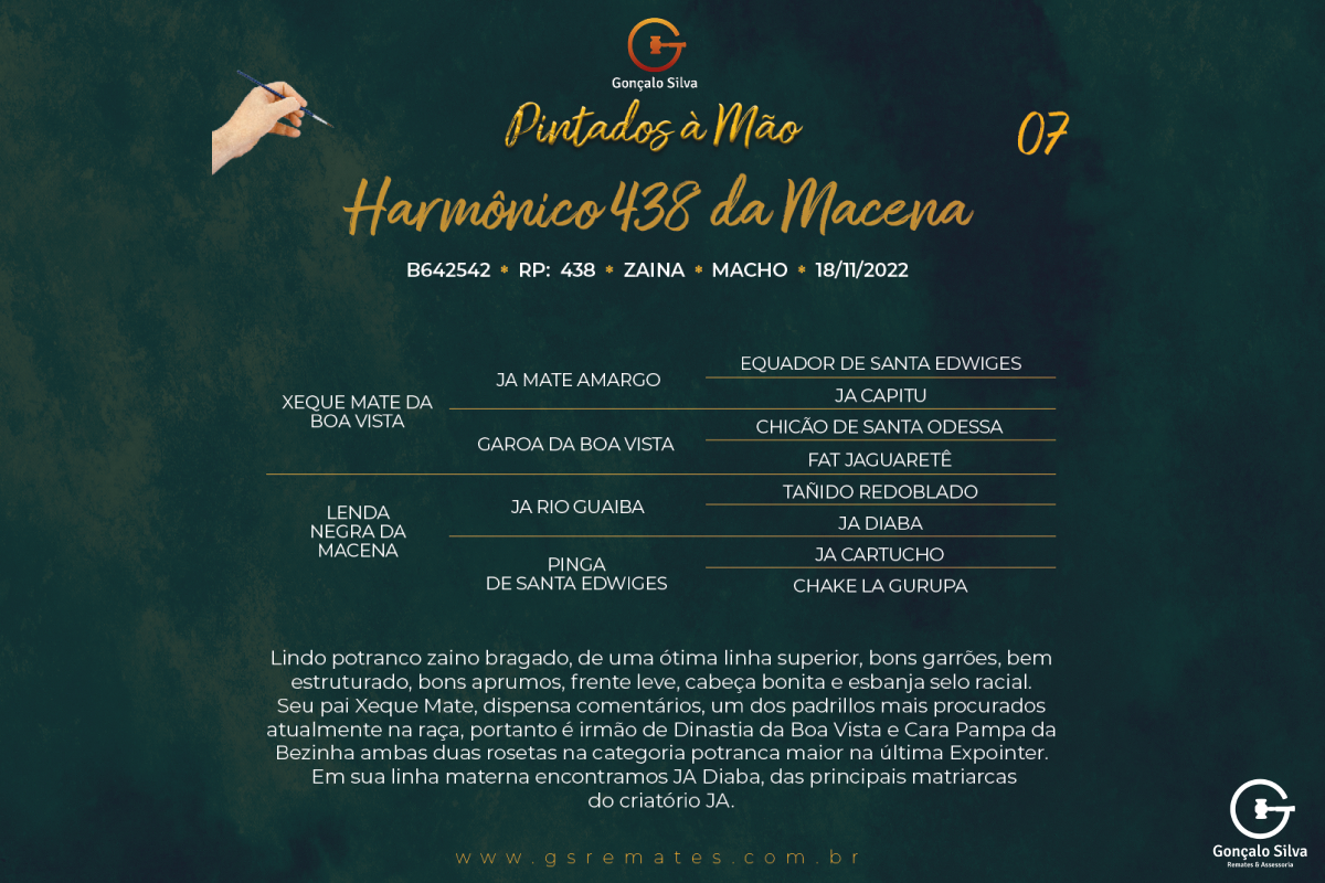 Geração HARMÔNICO 438 DA MACENA