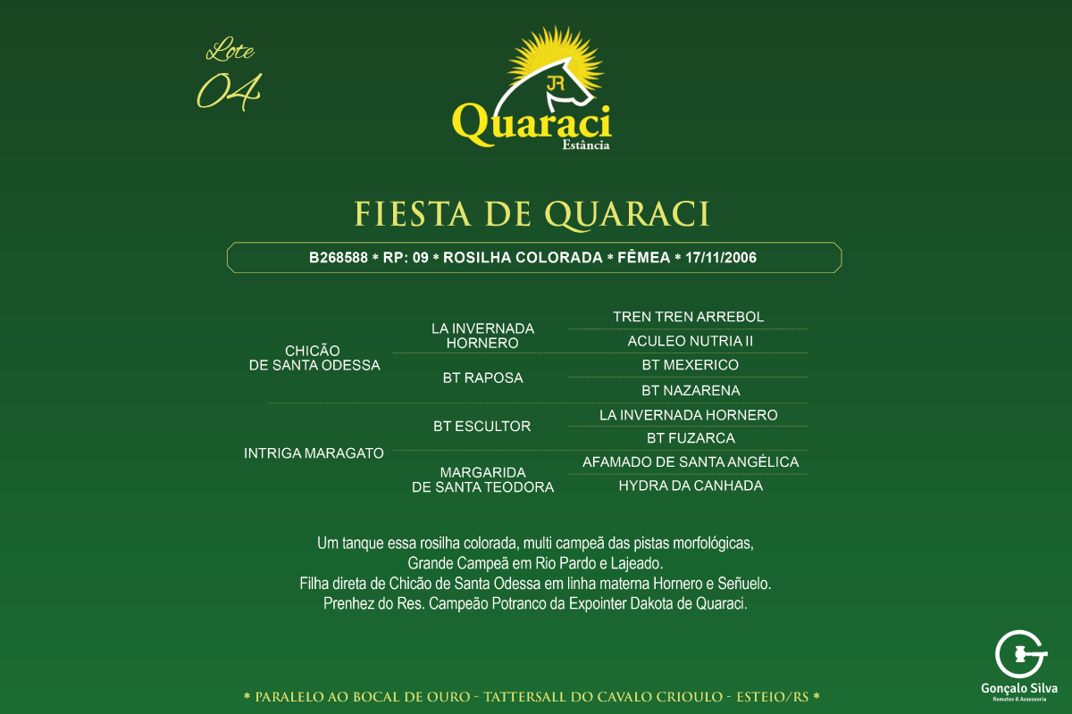 Geração FIESTA DE QUARACI