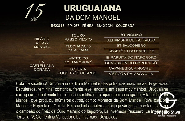 Geração URUGUAIANA DA DOM MANOEL