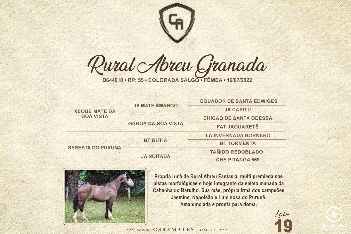 Geração RURAL ABREU GRANADA