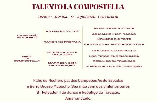 Geração TALENTO LA COMPOSTELLA