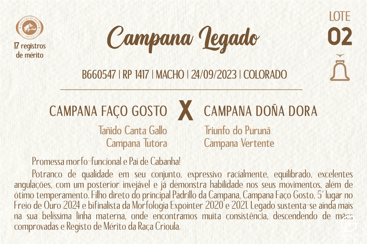Geração CAMPANA LEGADO