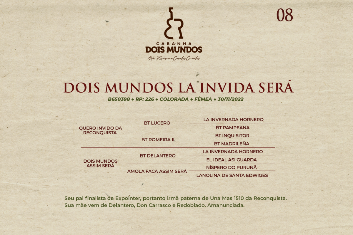Geração DOIS MUNDOS LA INVIDA SERÁ