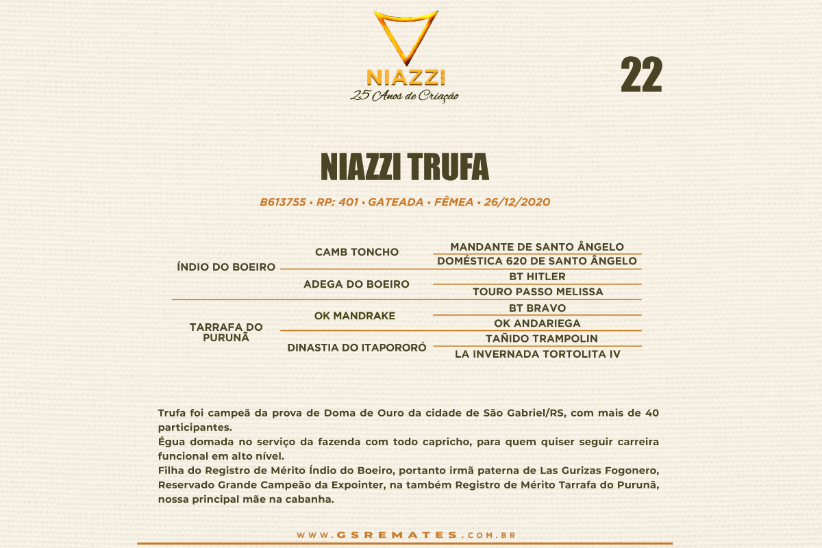 Geração NIAZZI TRUFA