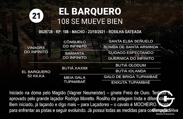 Geração EL BARQUERO 108 SE MUEVE BIEN