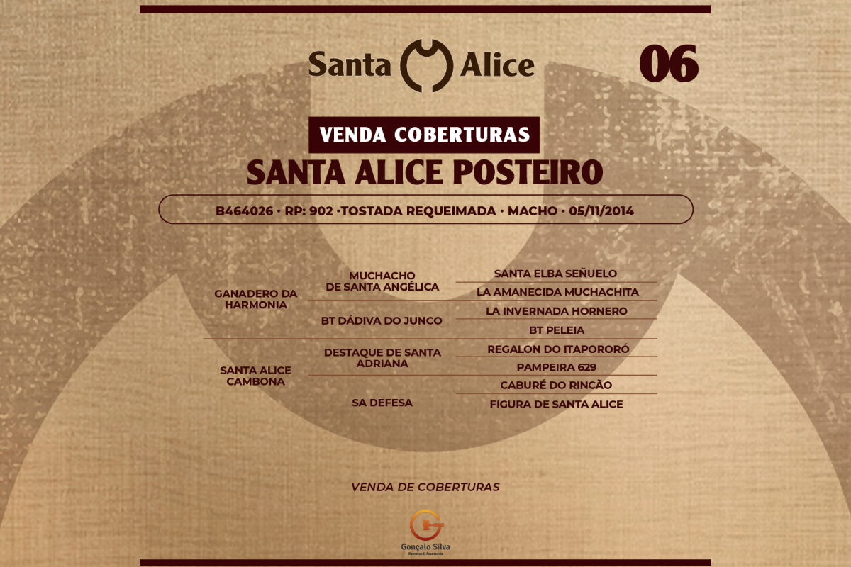 Geração SANTA ALICE POSTEIRO - COBERTURA