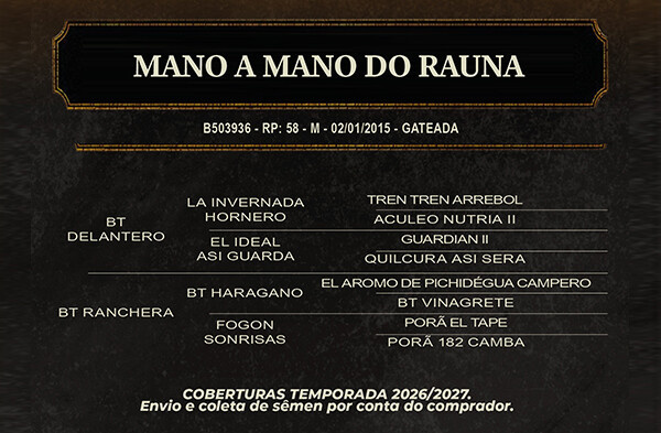 Geração MANO A MANO DO RAUNA