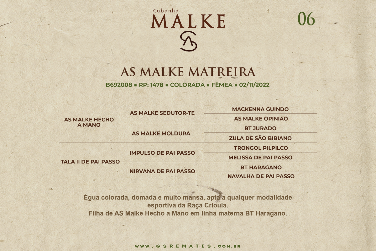 Geração AS MALKE MATREIRA