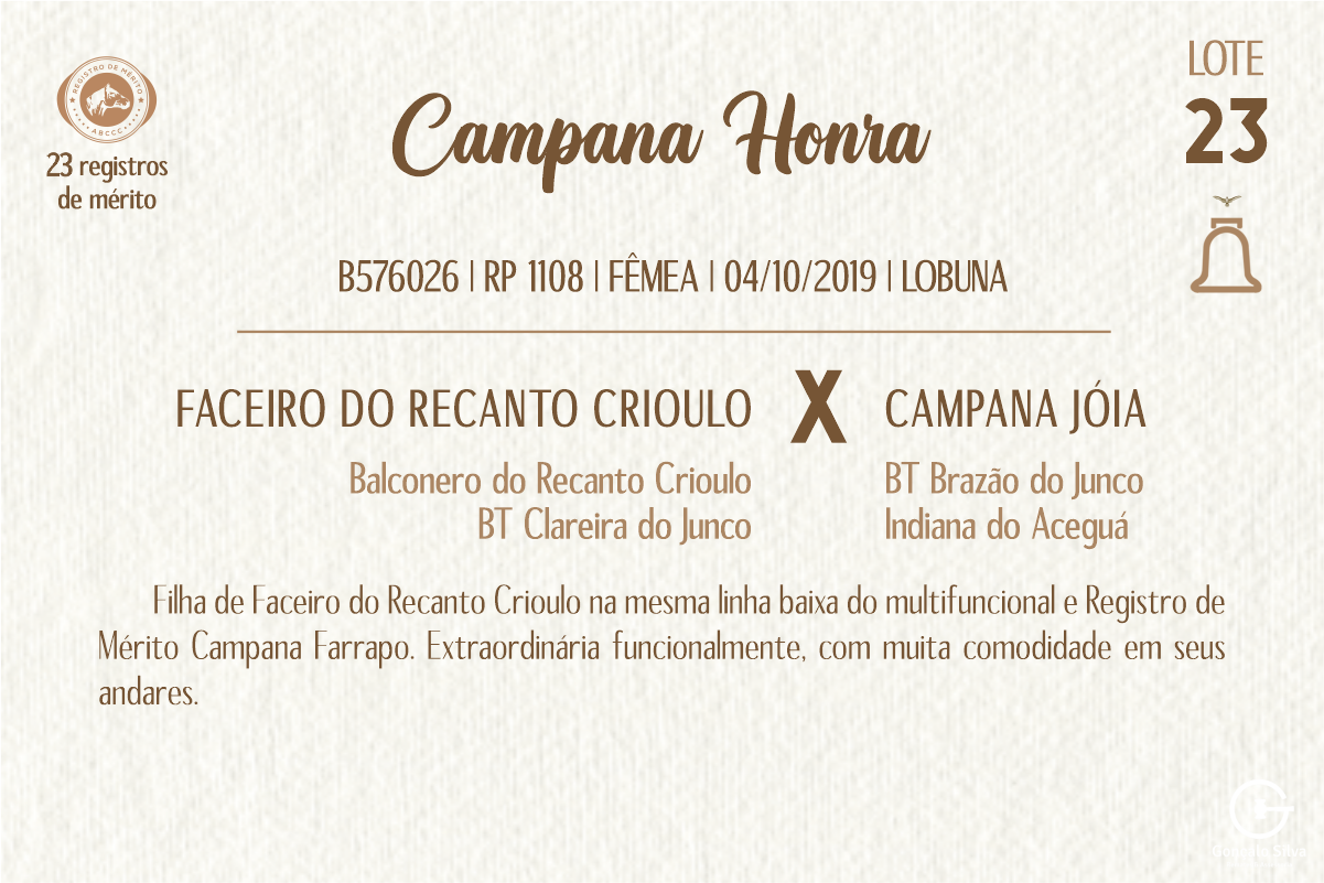 Geração CAMPANA HONRA