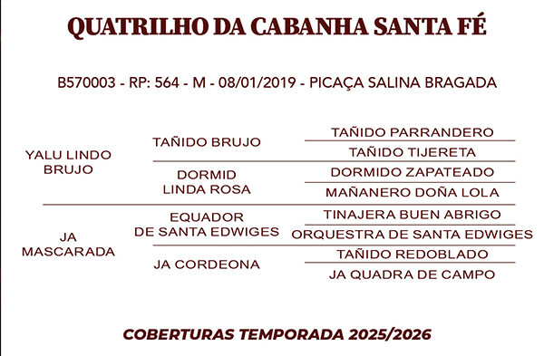 Geração QUATRILHO DA CABANHA SANTA FE 