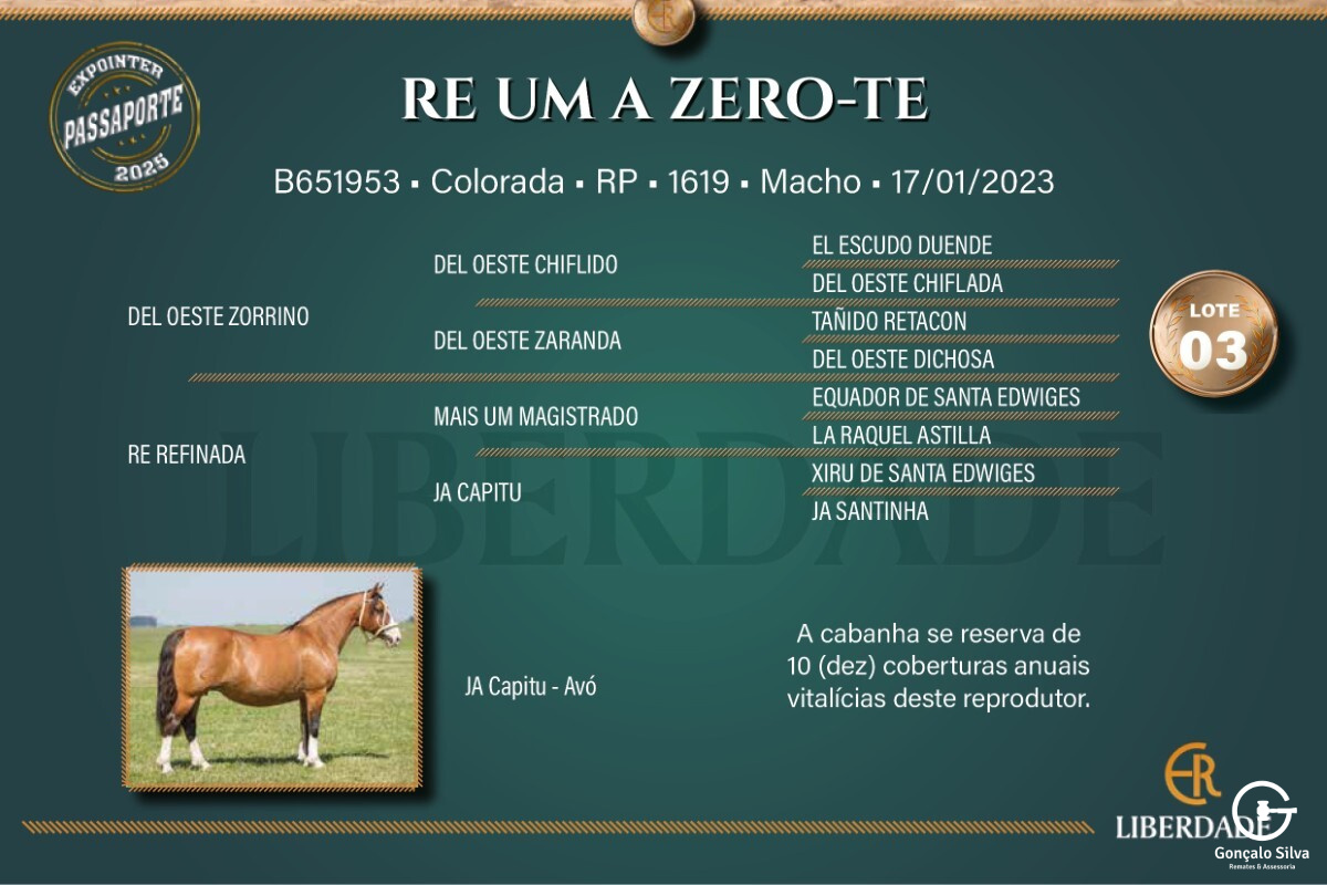 Geração  RE UM A ZERO-TE