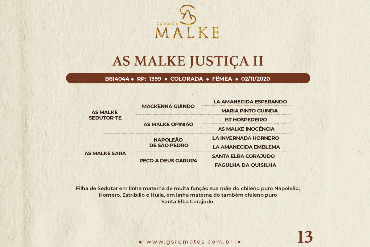 Geração AS MALKE JUSTIÇA II