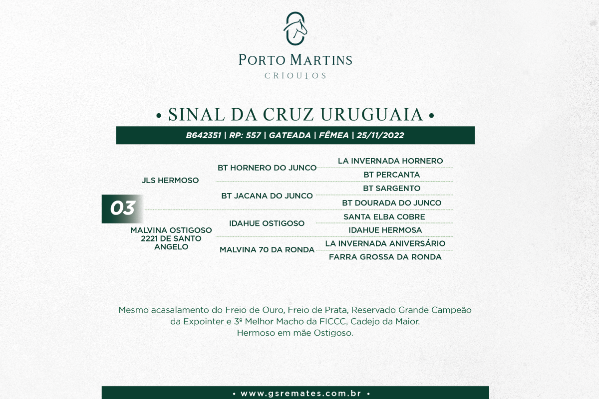 Geração SINAL DA CRUZ URUGUAIA