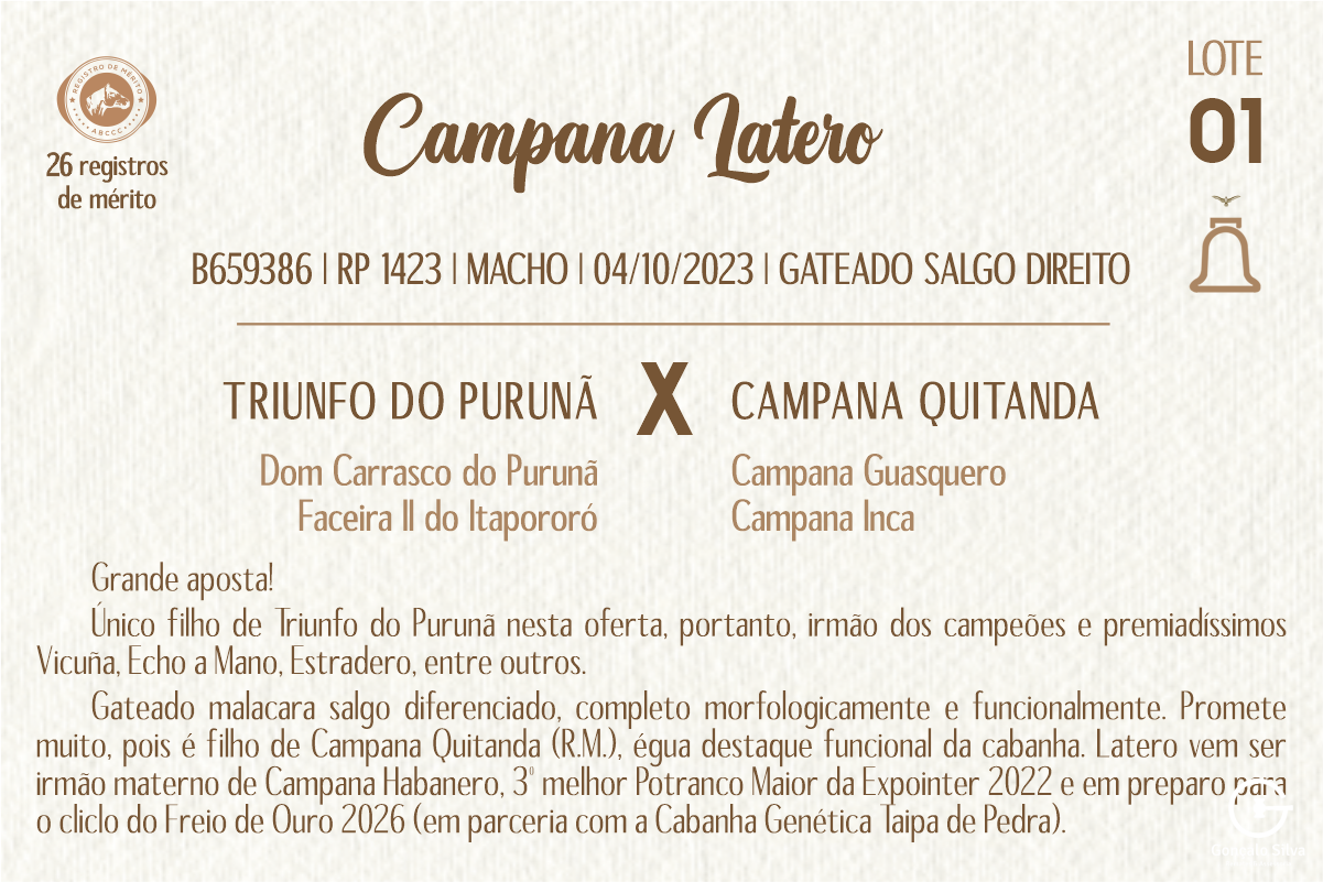 Geração CAMPANA LATERO