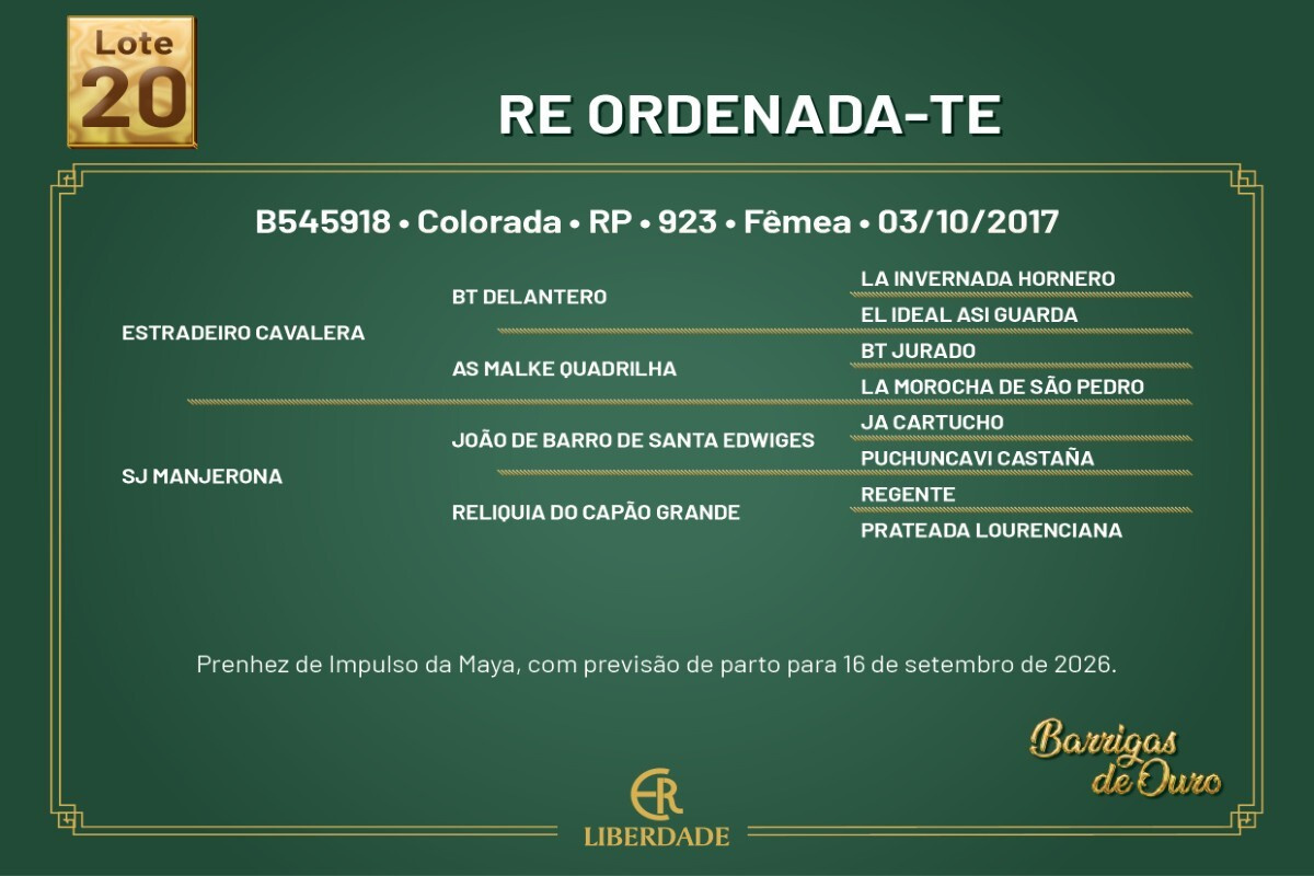 Geração RE ORDENADA-TE