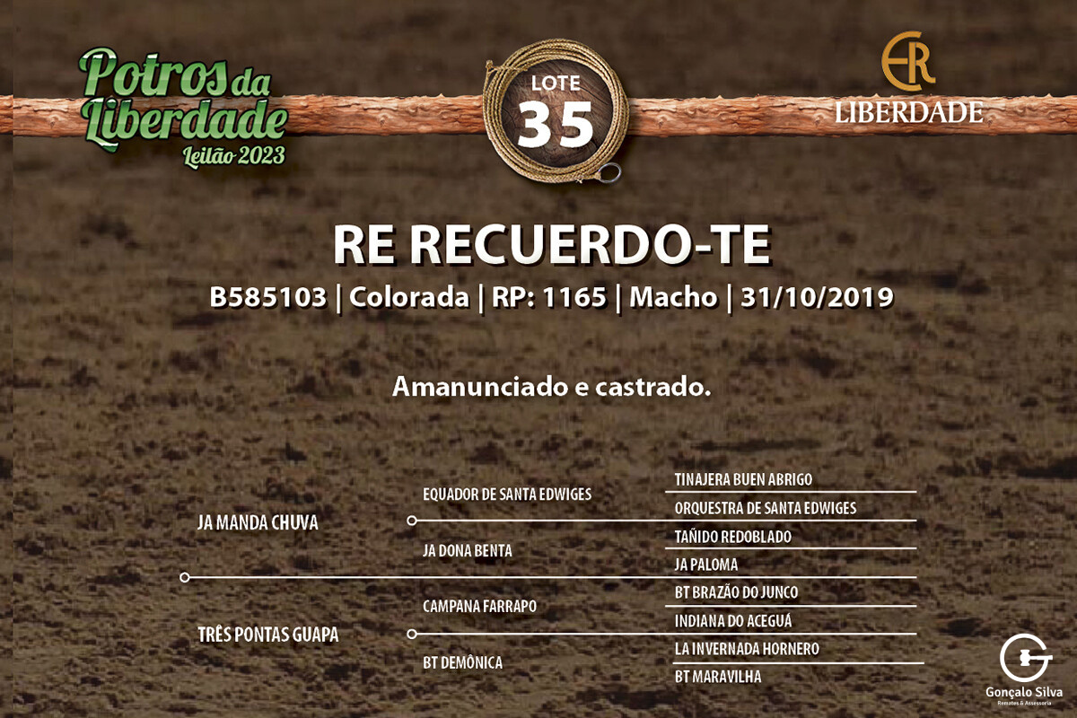 Geração RE RECUERDO-TE