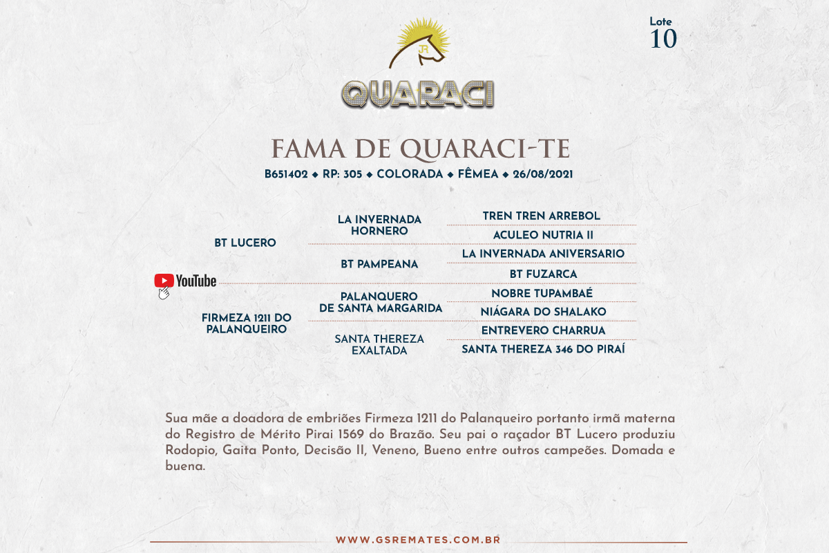 Geração FAMA DE QUARACI