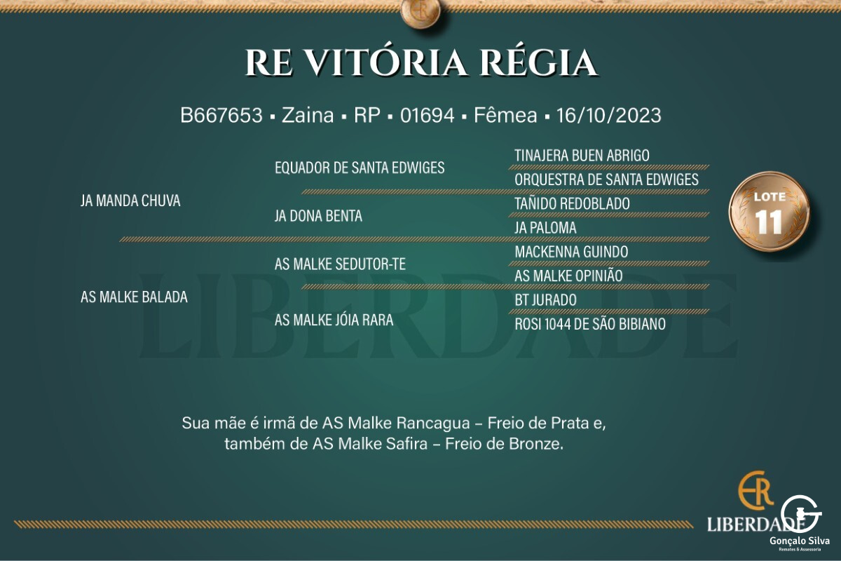 Geração  RE VITÓRIA RÉGIA