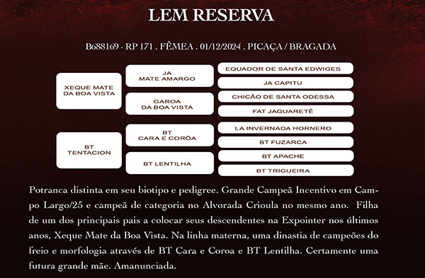 Geração LEM RESERVA