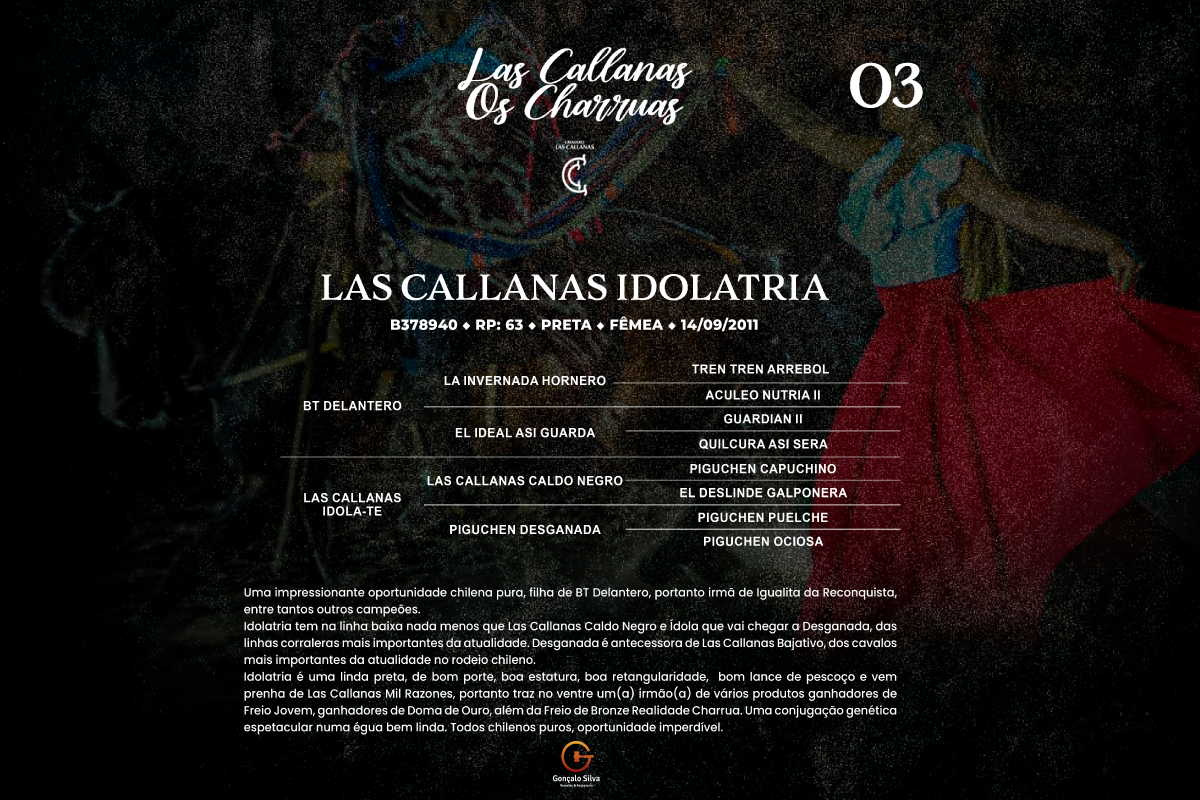 Geração LAS CALLANAS IDOLATRIA