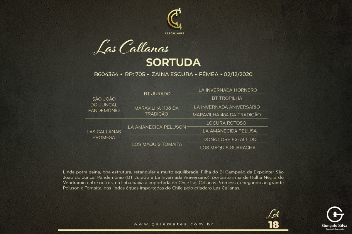 Geração LAS CALLANAS SORTUDA