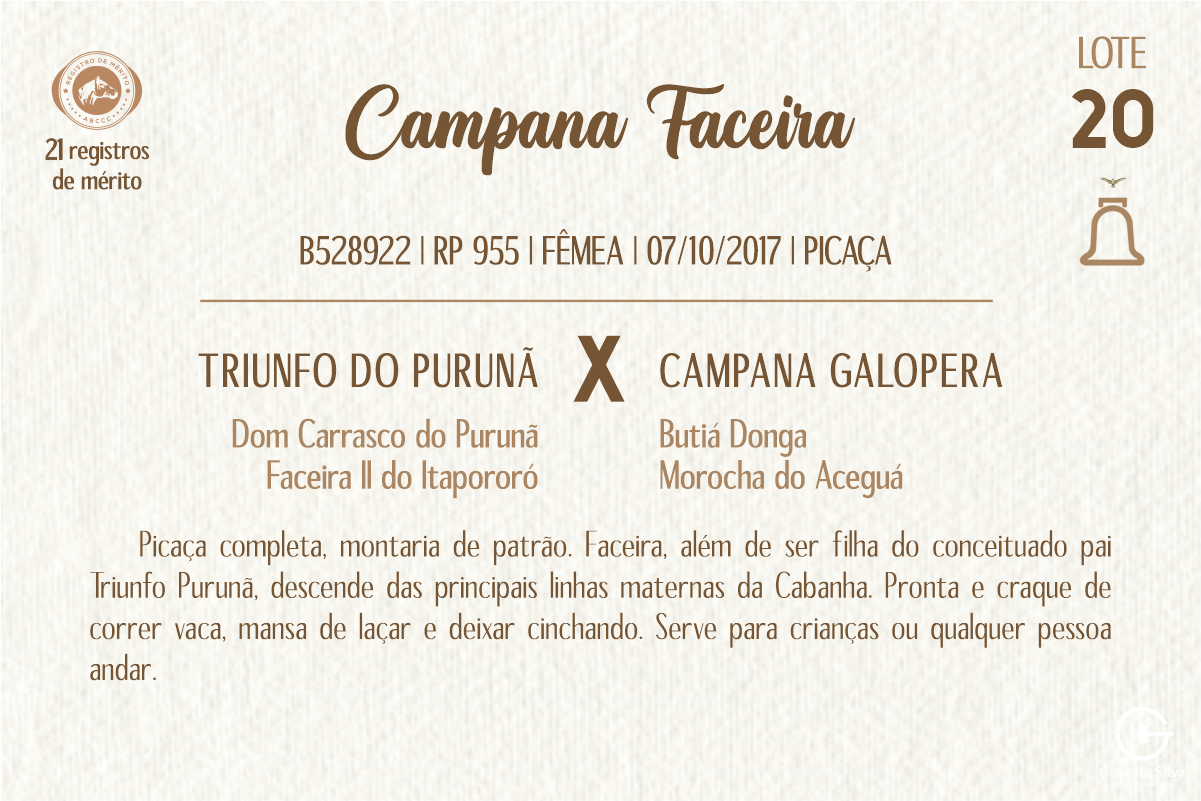 Geração CAMPANA FACEIRA