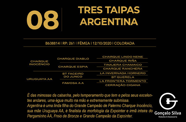Geração TRÊS TAIPAS ARGENTINA