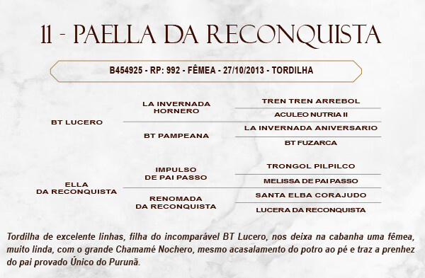 Geração PAELLA DA RECONQUISTA 