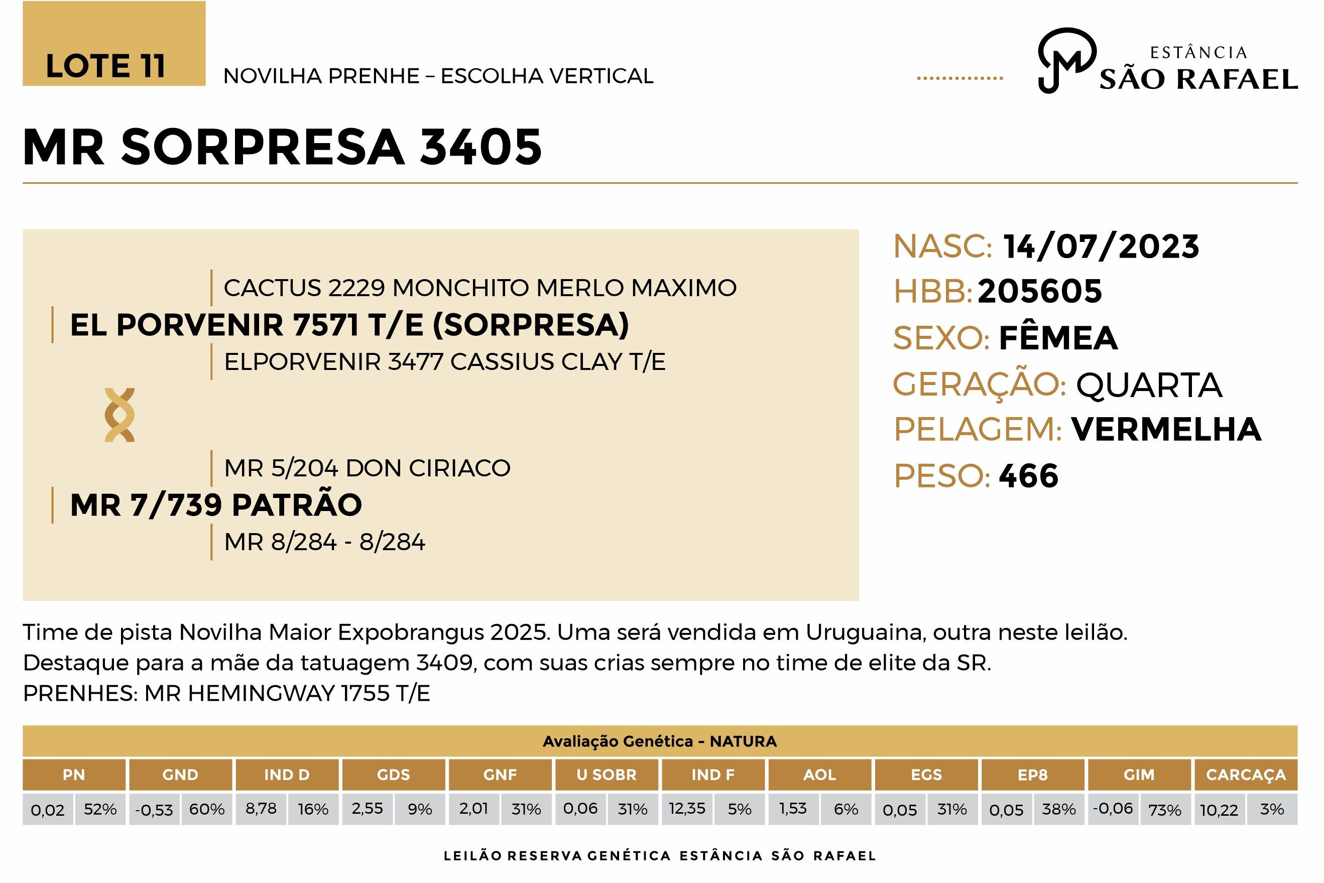 Geração MR SORPRESA 3405 