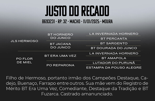 Geração JUSTO DO RECADO