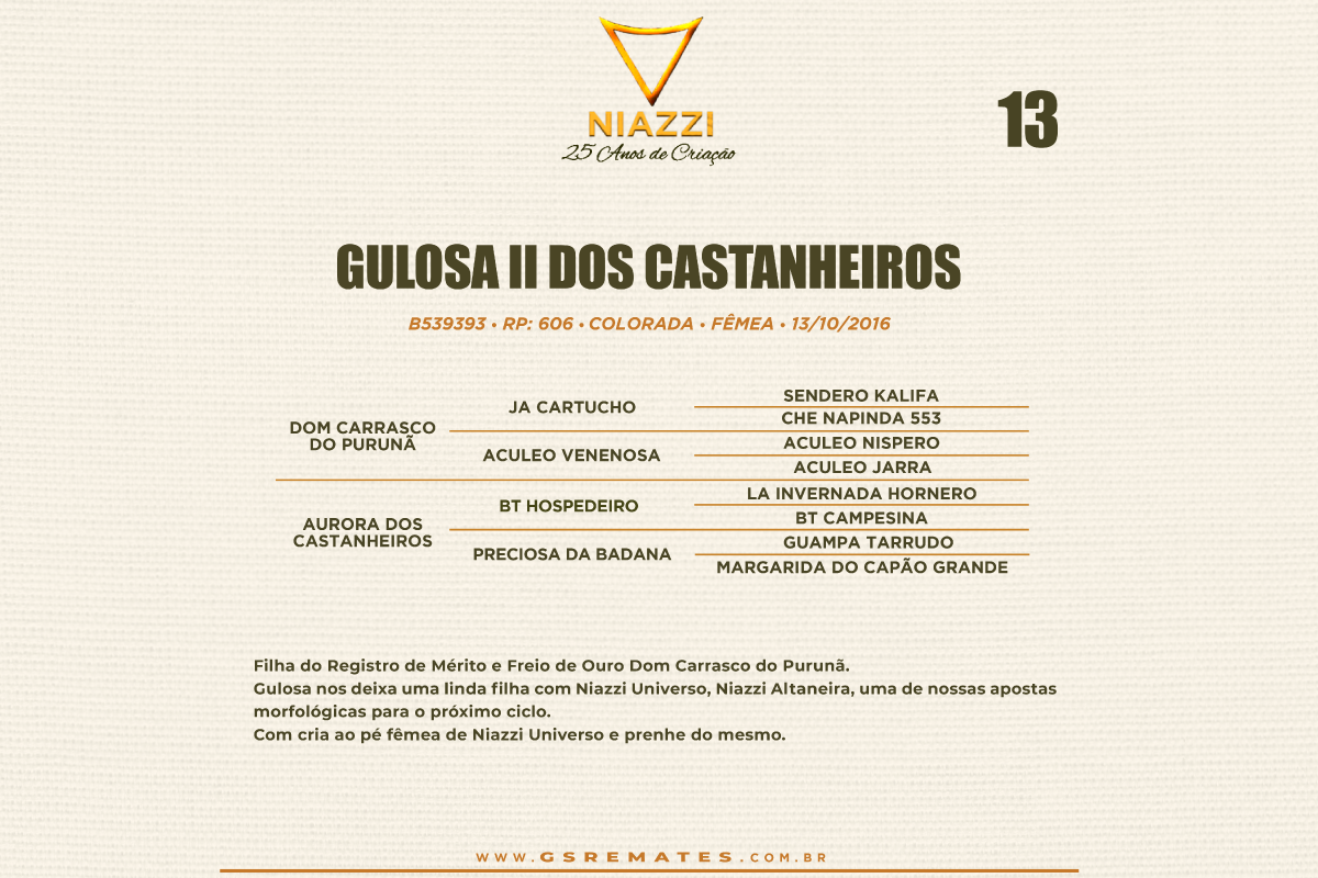 Geração GULOSA II DOS CASTANHEIROS